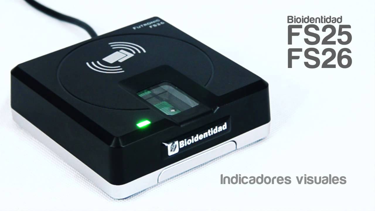 Futronic FS25 FS26 Bioidentidad: Huella + Mifare 13.56Mhz contactless smartcard RFID