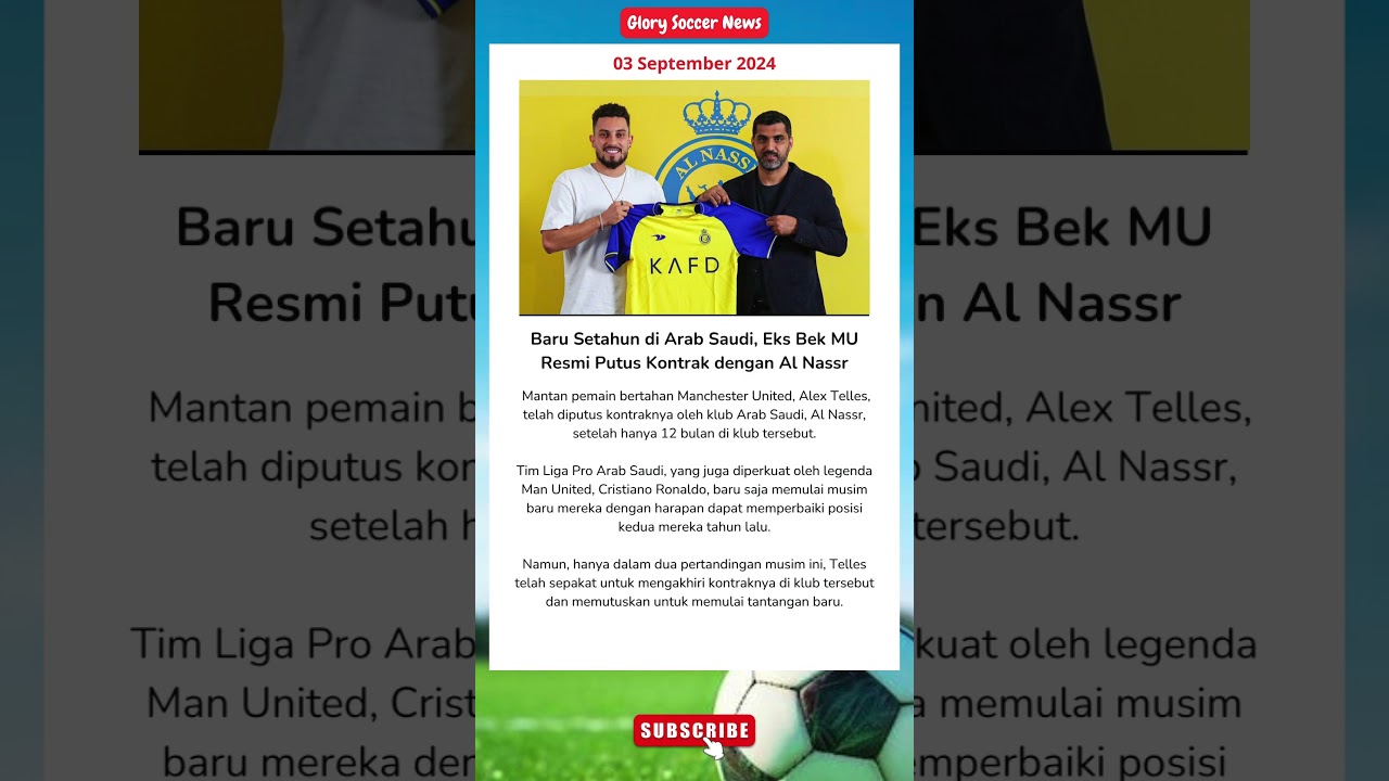 Alex Telles Putus Kontrak Dengan Alnassr 