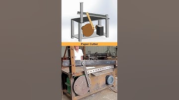 Paper Cutting Machine | Simple Mechanism #cad #solidworks