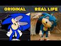 Sonic Lost On Island - Fanmade Sonic Plushy Toys vs Original