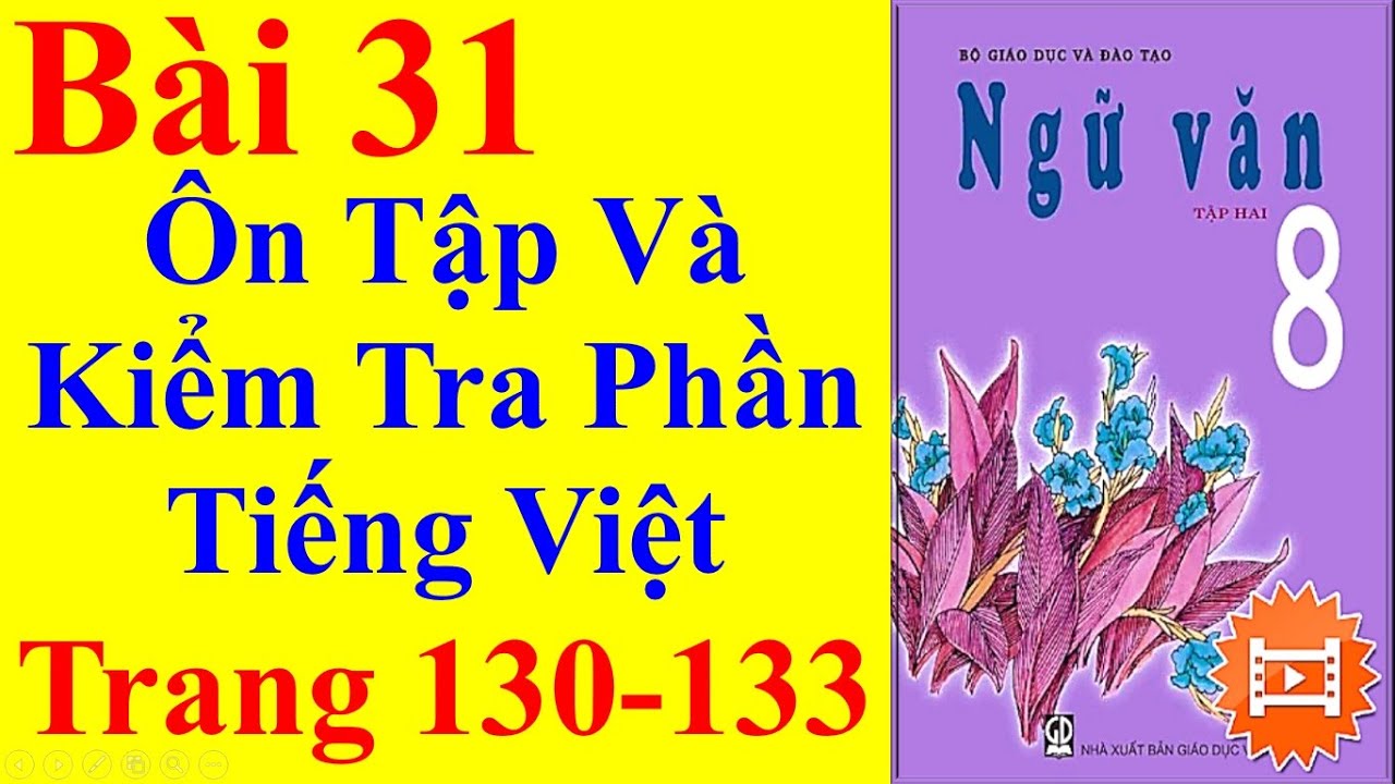 Ôn tập tiếng việt lớp 8 học kì 2 | Ngữ Văn Lớp 8 Bài 31 – Ôn Tập Và Kiểm Tra Phần Tiếng Việt  – Trang 130 – 133