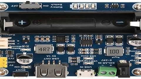 6V~24V Solar Panel Power Management Module Supports MPPT Function 850mAh Li-ion Battery for Arduino/