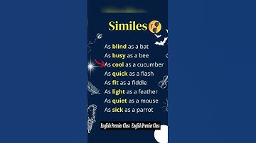 Thumbnail of Common Similes In English || #learnenglish #simile