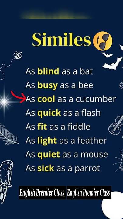 Common Similes In English || #learnenglish #simile