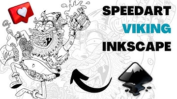 DRAWING A VIKING IN INKSCAPE - [SPEEDART]