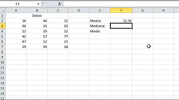 ¿Cómo se hace la moda en Excel?