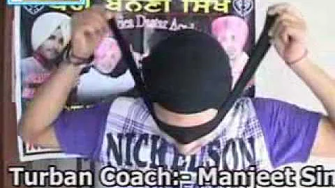 How To Tie A Turban (Pagh) sikh di shann phag Ferozpuria Turban Coach (Bathind) 94635-95040