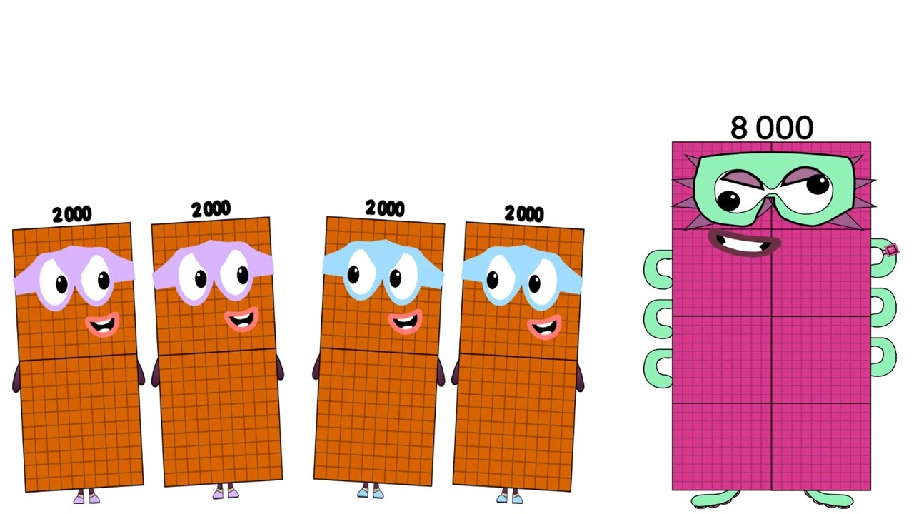 Numberblocks Primes 1000s Version The New Block My Version Youtube