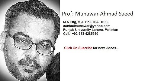 Introduction To Oedipus Rex , Origin Of Tragedy, Chorus, Prof: Munawar Ahmad Saeed