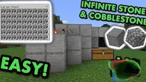 how to make the simplest stone farm 1.16 bedrock edition