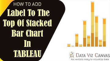 How to Add Top Label on Stack bar chart in Tableau| Tableau training for beginners