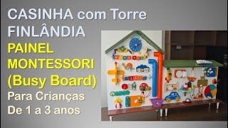CASINHA COM TORRE FINLANDIA  - PAINEL MONTESSORI - BRINQUEDO - BUSY BOARD - CRIANÇAS 1 A 3 ANOS screenshot 4