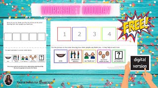 Saying Thank You Free Sequencing Worksheet