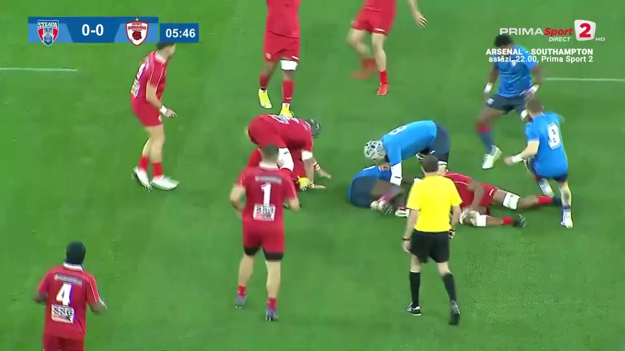 Rugby: Steaua - Dinamo 25-14. Steliştii şi-au bătut rivalii şi la rugby
