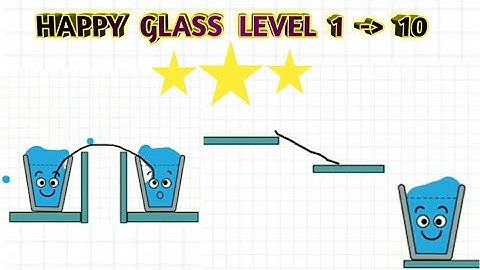 Happy Glass level 1,2,3,4,5,6,7,8,9,10 full tutorial
