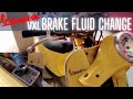 Brake fluid change  vespa vxl