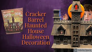 Halloween 2021 Cracker Barrel Haunted House Decoration Unboxing & Review! Projection! Light & Sound!