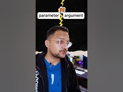 Parameter vs Arguments in programming - YouTube