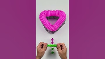 pop tube robot sound change COLOR! ASMR #oddasmr #color #diy #satisfyingvideo #relaxing #creative