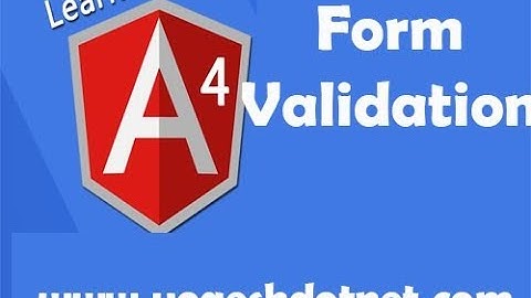 Angular 4 validation using formgroup and formcontrol | Lecture 24 | Hindi