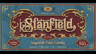 Slanfield: A Luxurious Victorian-Inspired Font for Timeless Designs
