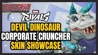 Devil Dinosaur Corporate Cruncher Ranked Skin Showcase | Marvel Rivals Season 8.5
