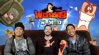 PLAYING WITH OUR TINY WORMS TOGETHER - Worms WMD Gameplay