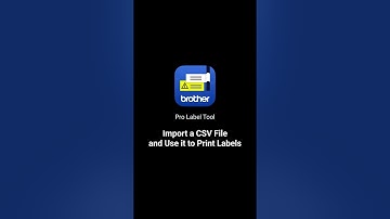How to import data from a CSV file using Brother