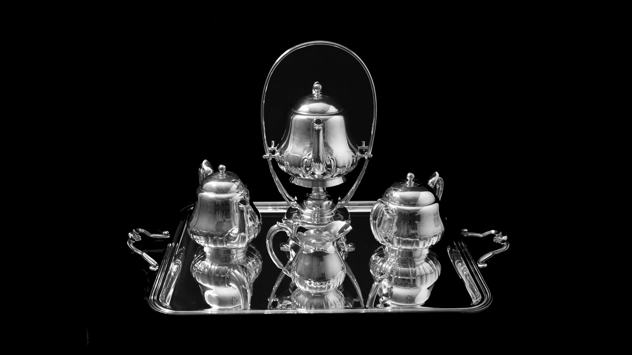 Christofle - 5pc. Silver Plated Louis XV Tea Set - Noble Crown, Like New !