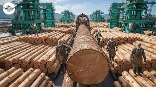 Inside USA’s Most Advanced $1.2 Billion Sawmill – From Giant Logs to Precision Lumber and Panels!