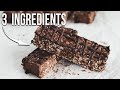 NO BAKE Chocolate Oatmeal Bars | ONLY 3 Ingredients