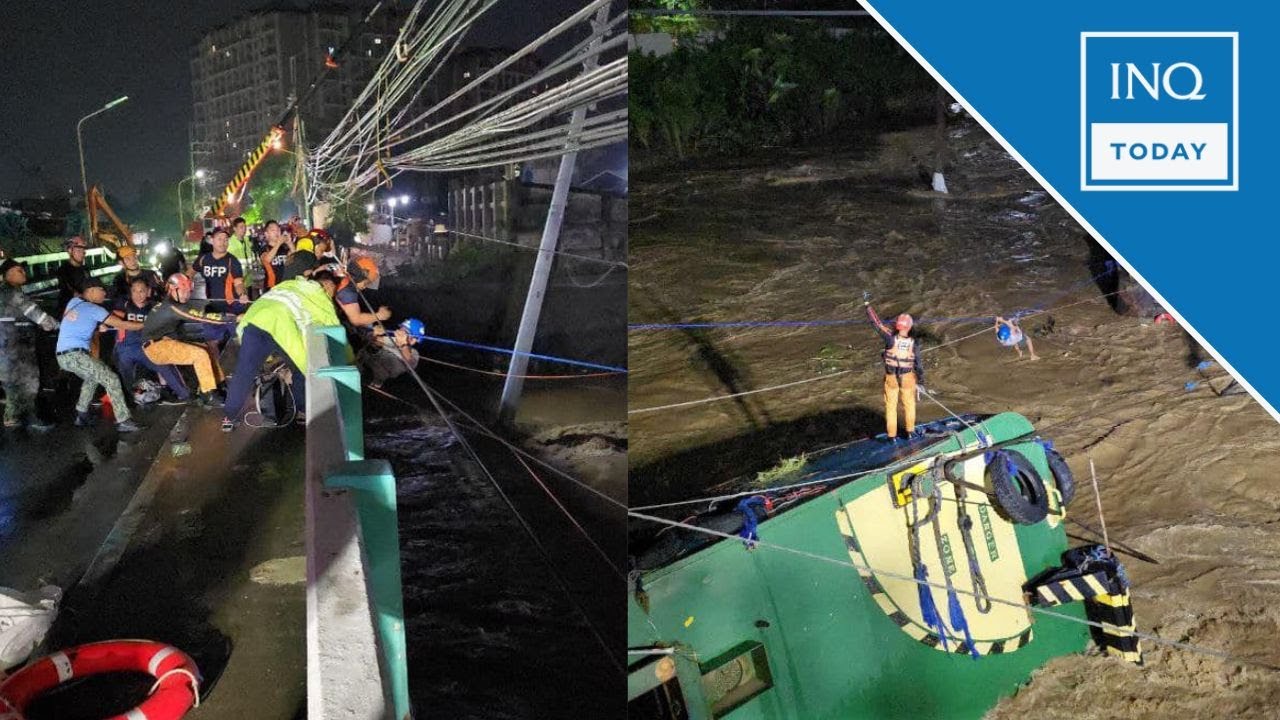 Man stranded in barge swept from Marikina River rescued | INQToday ...