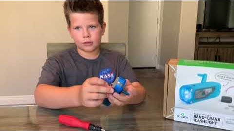 Mr. Everything KiwiCo Hand-Crank Flashlight