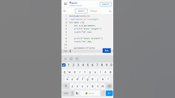 Program to calculate perimeter of rectangle in C | #shorts #coding #clanguage