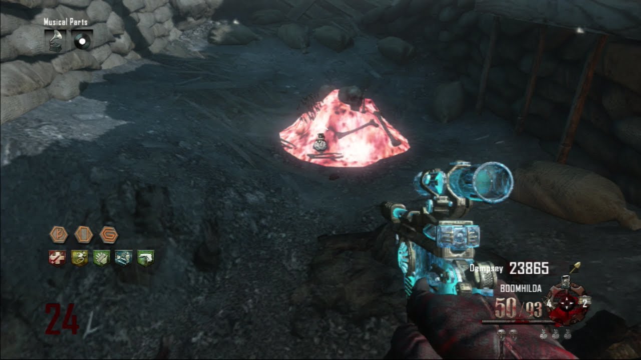 Black Ops 2 Zombies Origins How to get the red dig sites (Extra Perk