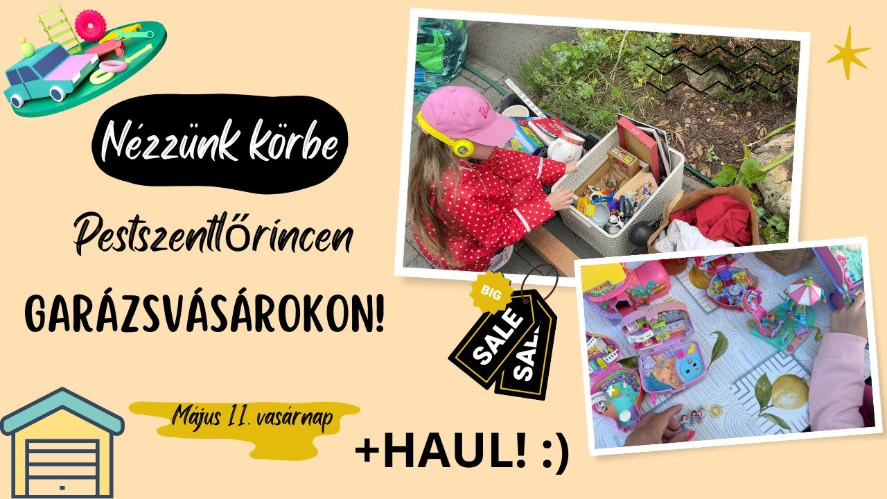 GARÁZSVÁSÁROK PESTSZENTLŐRINCEN 🧸🤖🔫 I + HAUL 🛍️