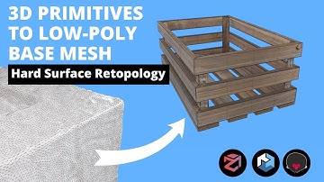 Photogrammetry to Game Asset: Using Primitives to Create a Low-Poly Mesh (Hard Surface Retopology)