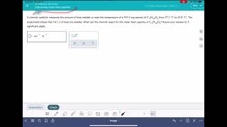 ALEKS: Calculating molar heat capacity