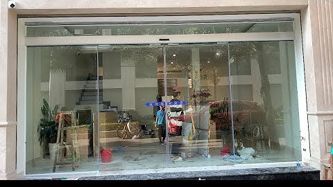 Cửa tự động cortech hàn quốc lên hình cho bộ cửa chính quá đẹp và sang trọng hotline 0962857094