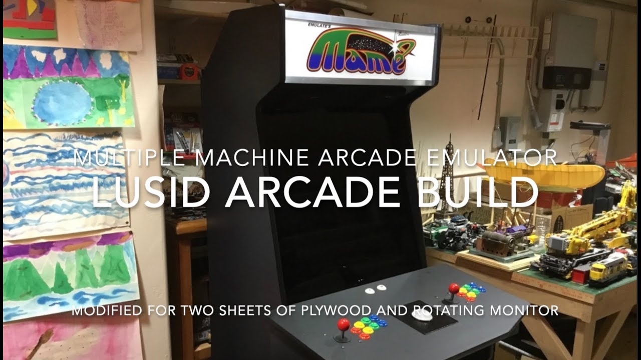 Lusid Arcade Cabinet Build For Mame Retropie Youtube