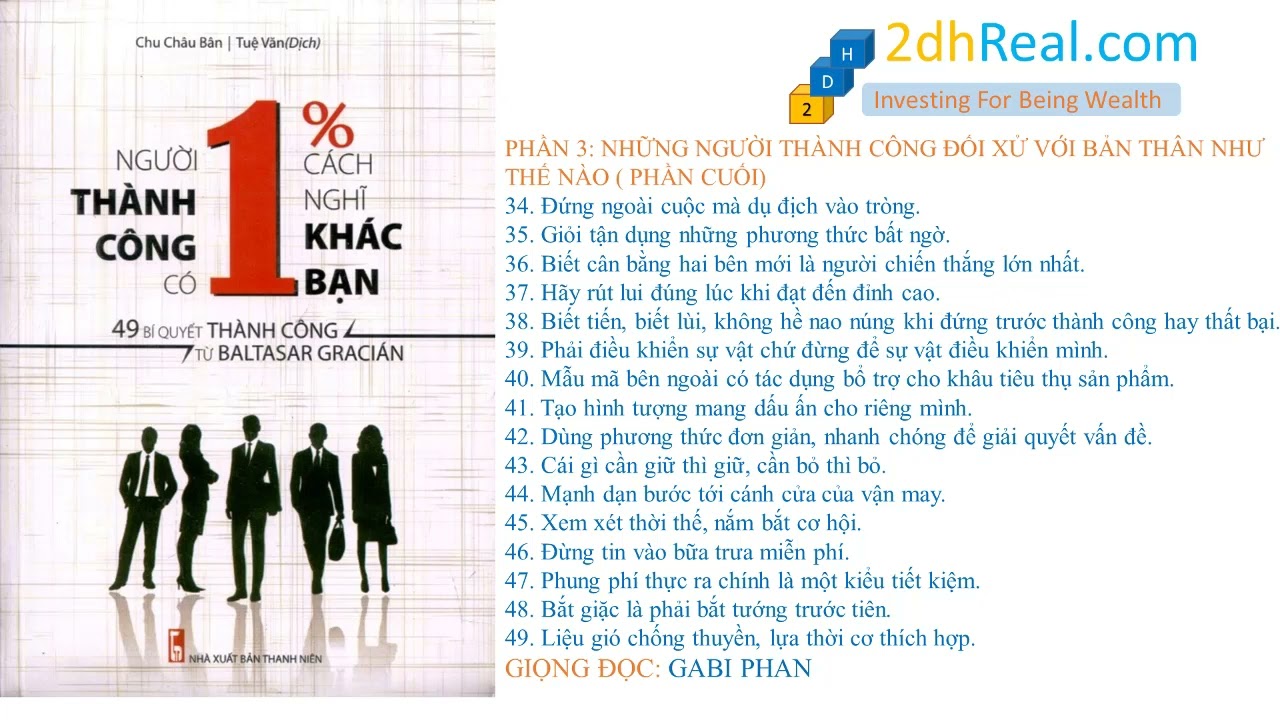Outline Video Người Thành Công CÓ 1% Cách Nghĩ Khác Bạn | Phần 3 | Thực hiện bởi Gabi Phan chuyên viên Người 2dh