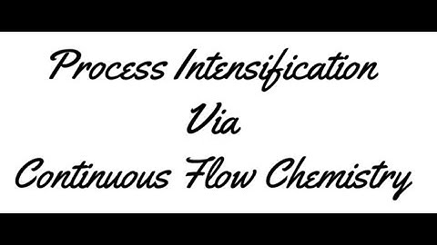 Department webinar:Process Intensification via continuous flow chemistry by Prof. Anil Kumar-