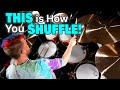 How to play the shuffle groove  beginner drum lesson  that swedish drummer