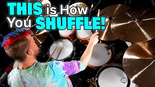 How To Play The Shuffle Groove! | BEGINNER DRUM LESSON  That Swedish Drummer