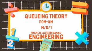 QUEUEING THEORY: M/D/1 solved using POM-QM | INDUSTRIAL ENGINEERING | OPERATIONS RESEARCH