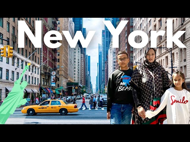 সুইজারল্যান্ড থেকে আমেরিকার New York🗽Times Square at night _ Bangla Vlog class=