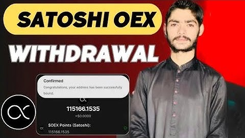 Satoshi OEX Withdrawal 📲📨 Chek OEX Receive address and Update OEX app Withdrawal video OEX app
