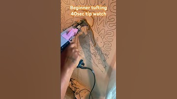 Learning to tuft sometimes a simple breakdown helps! #tufting #tips #beginnertutorials #tuft