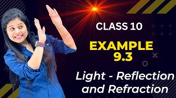 Example 9.3 | Chapter 9 | Light Reflection and Refraction | Class 10 Science | NCERT