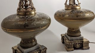 Mid-Century Modern Hollywood Regency Bubble Lamp Restoration